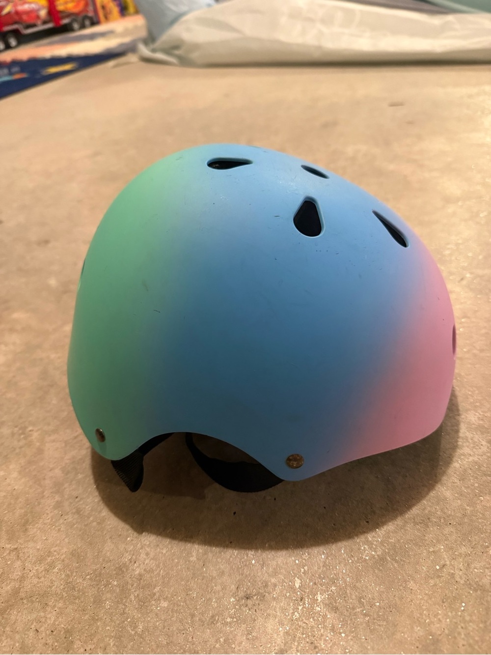 Gradient Pastel toddler bike Helmet. Size small. Like new.
